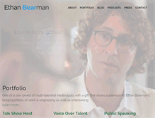 Tablet Screenshot of ethanbearman.com